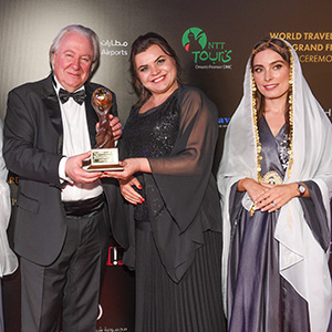 Natalia Lipets and the founder of the award Graham Cook